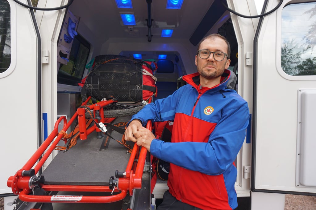 Arne Peters ist Landesleiter der DRK Bergwacht Sachsen-Anhalt