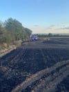 Auf 70 Hektar Stoppelacker und Kornfeld brannte es Donnerstagabend, 14. Juli 2022, im Bördeland nahe Biere und Welsleben. 