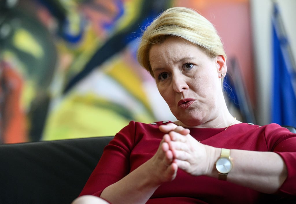 Franziska Giffey (SPD), Regierende Bürgermeisterin von Berlin, spricht.
