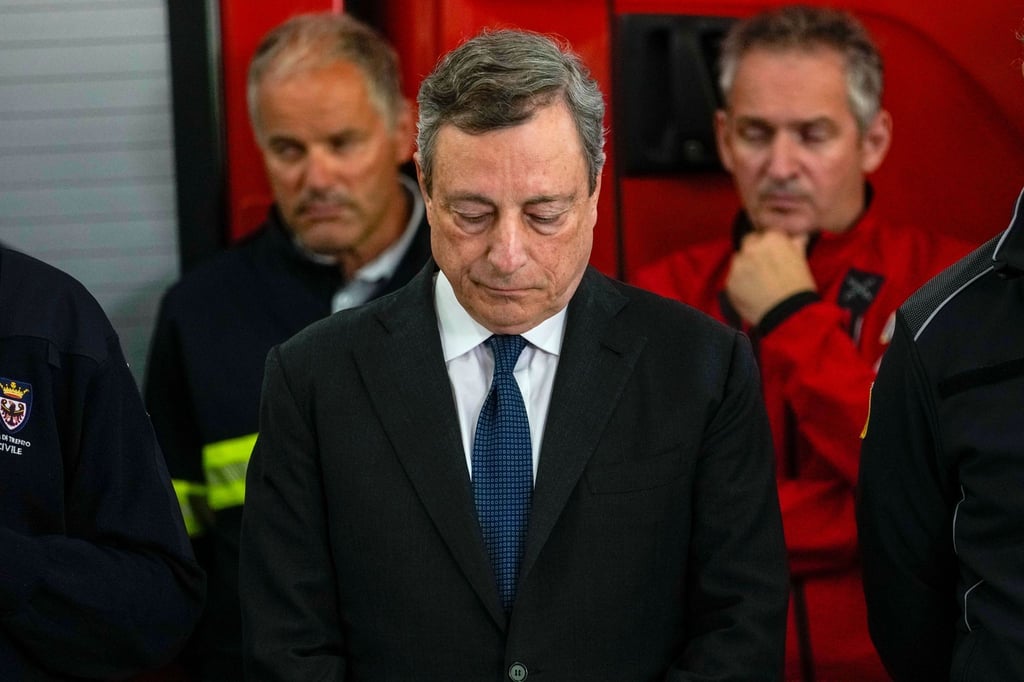 Italiens Ministerpräsident Mario Draghi will als Konsequenz aus einer Regierungskrise zurücktreten.