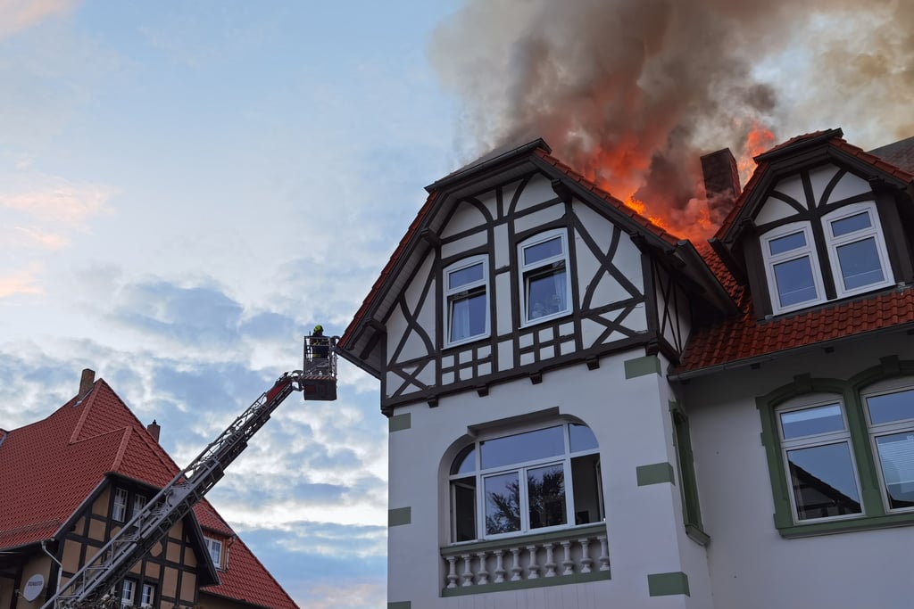 Um 20.56 Uhr ist am Freitag die Feuerwehr alarmiert worden. In der Forckestraße in Wernigerode stand ein Mehrfamilienhaus lichterloh in Flammen.