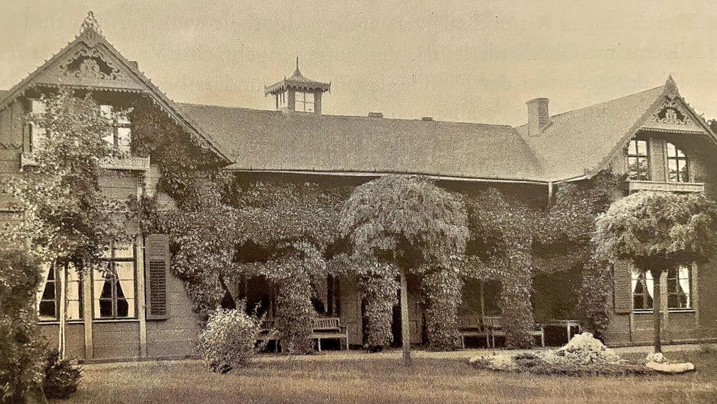 Erste Villa Hubbe im Farmerstil auf dem Werder.