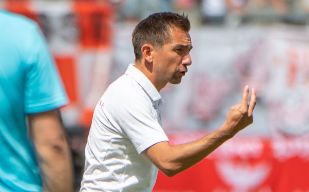 Trainer André Meyer gewinnt gern 4:3.