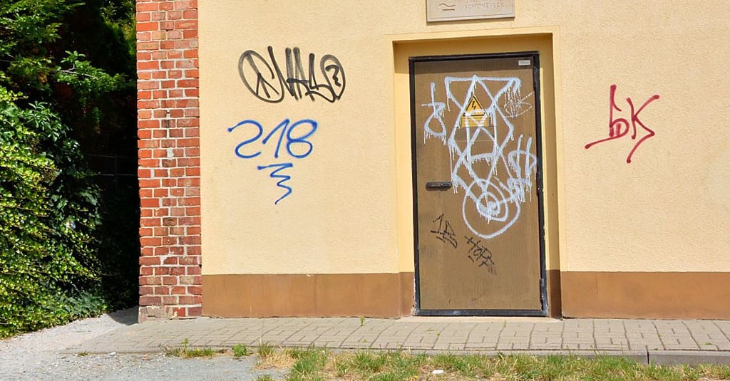 Die Zahlenkombination „218“ wurden besonders in Bad Salzelmen und Schönebeck häufig an Wände gesprüht.