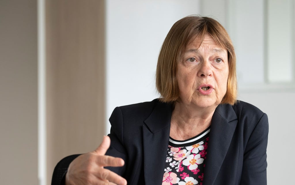 Brandenburgs Gesundheitsministerin Ursula Nonnemacher (Bündnis 90/Die Grünen) spricht.