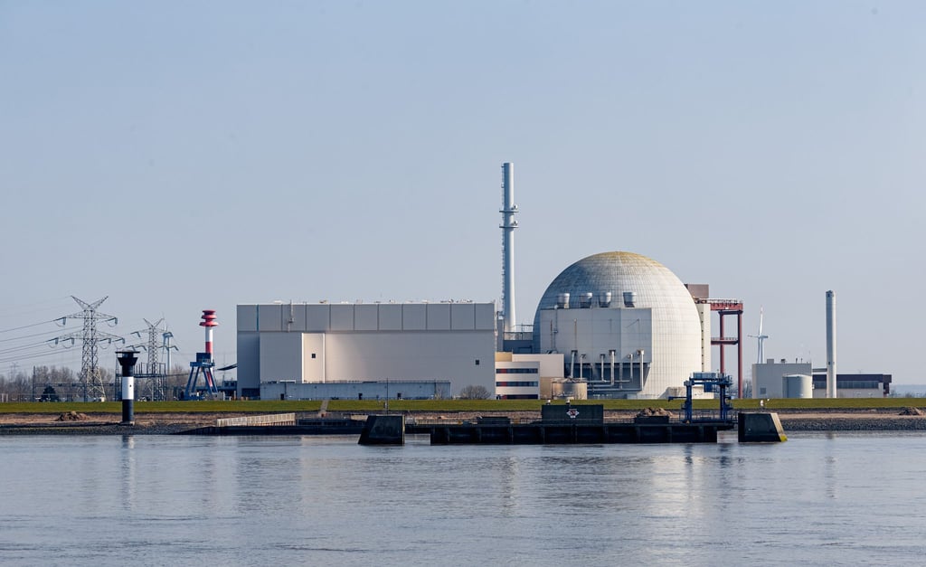 Das Atomkraftwerk Brokdorf befindet sich im Nachbetrieb.
