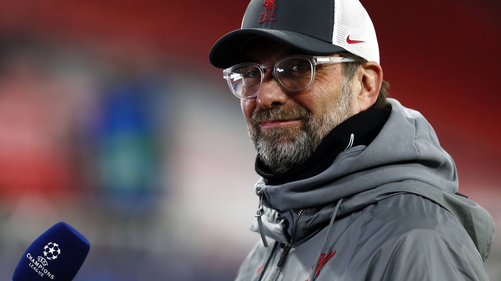 Jürgen Klopp nach dem 2:0-Sieg gegen RB Leipzig in Budapest im Jahr 2021.