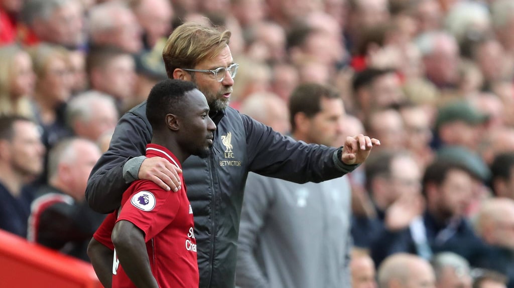Stars zu Besuch in Leipzig: Jürgen Klopp und Naby Keita.