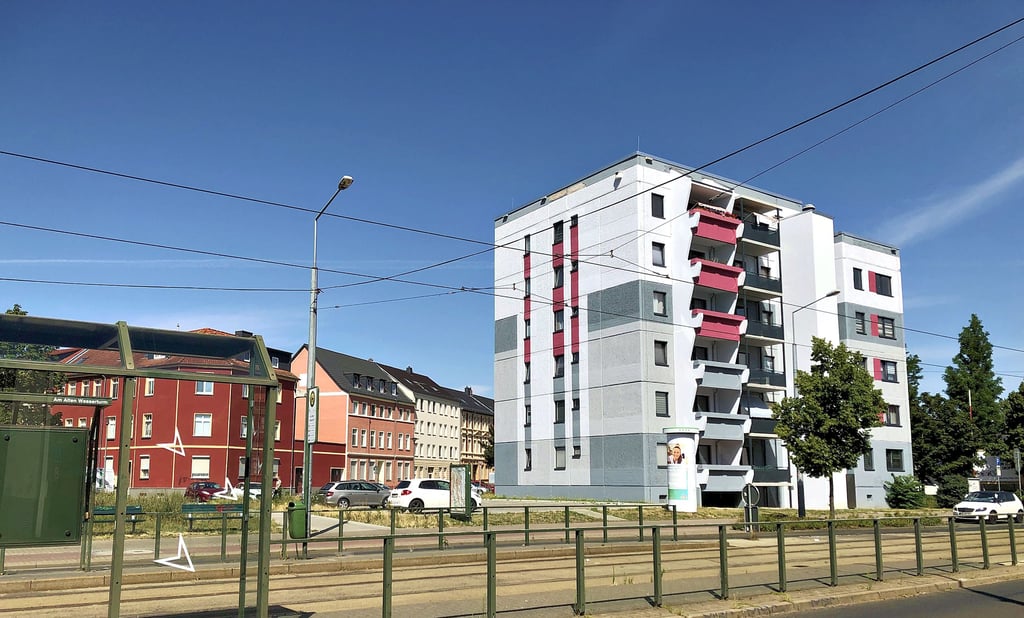 Die Heidestraße trennt das Quartier Am Leipziger Tor - oder ist die Verbindung. Je nach Blickwinkel.