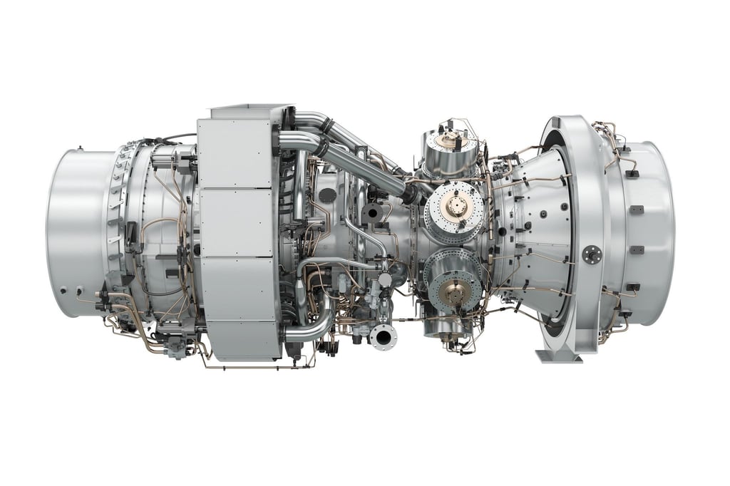 Die Siemens Energy SGT-A65 Turbine.