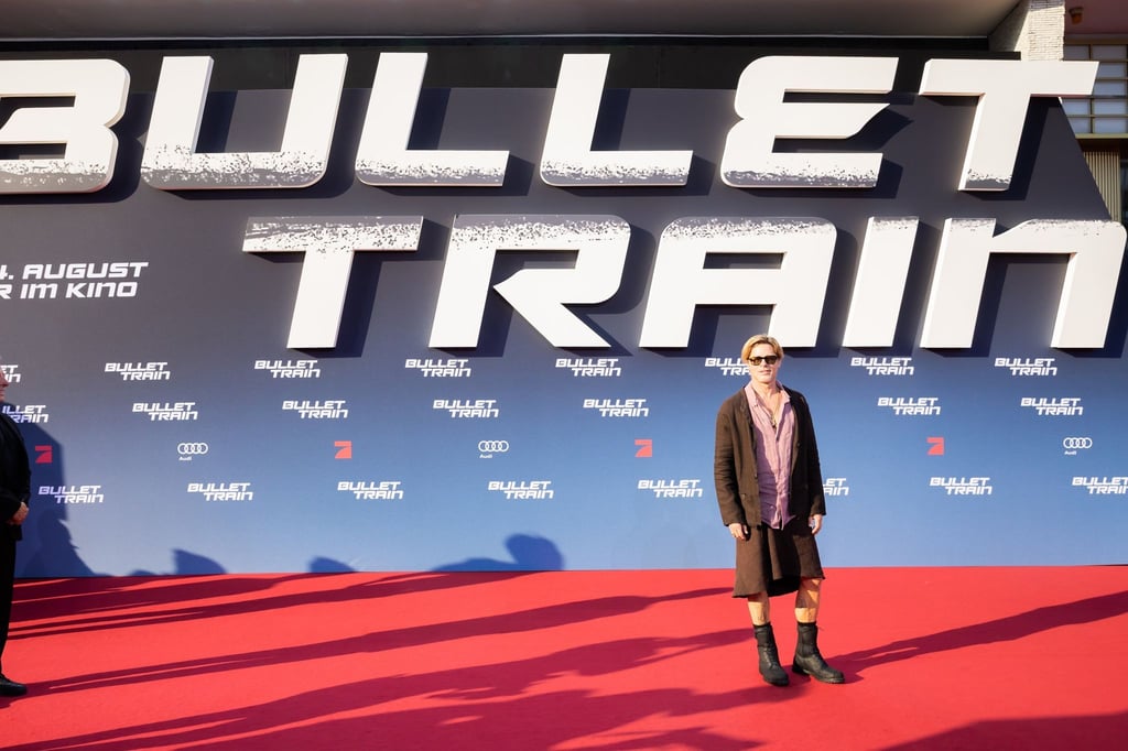 Der US-Schauspieler Brad Pitt kommt zur Deutschlandpremiere des Kinofilms „Bullet Train“ nach Berlin.