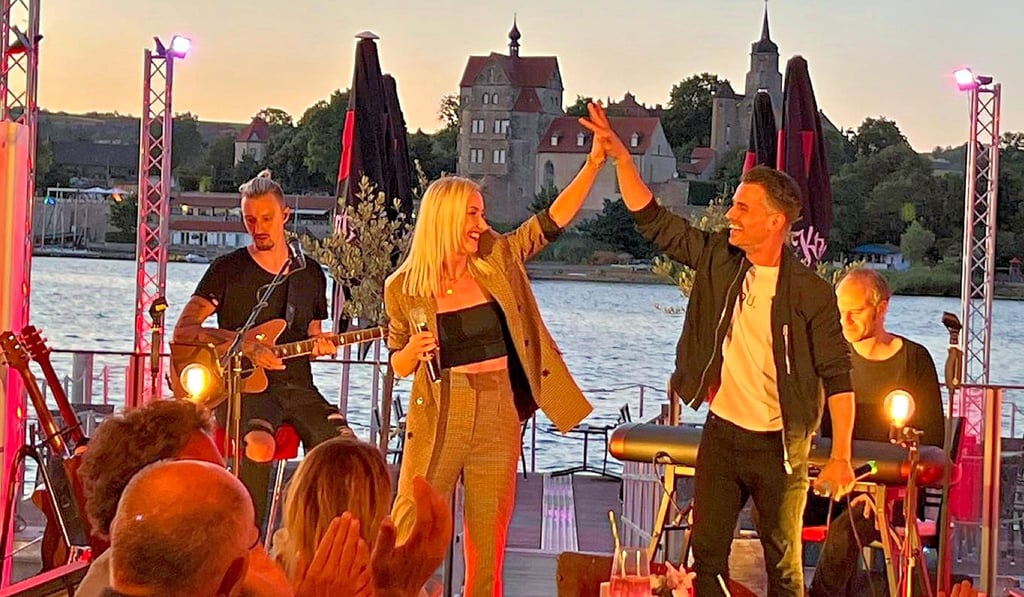 Janko Danailow und Anastasia Troska am Süßen See