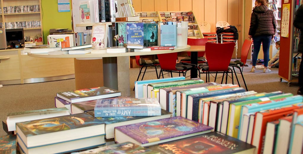 Damit wieder Platz für aktuelle Bücher und Medien geschaffen wird, gibt es auf dem Flohmarkt so manchen Schatz zum kleinen Preis oder sogar geschenkt.