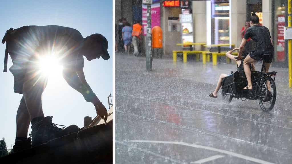 Sachsen-Anhalt: Nach einem sonnigen und heißen Montagvormittag drohen am Nachmittag teils heftige Gewitter.