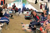 In fünf großen Zelten campierten insgesamt 80 Teilnehmer.