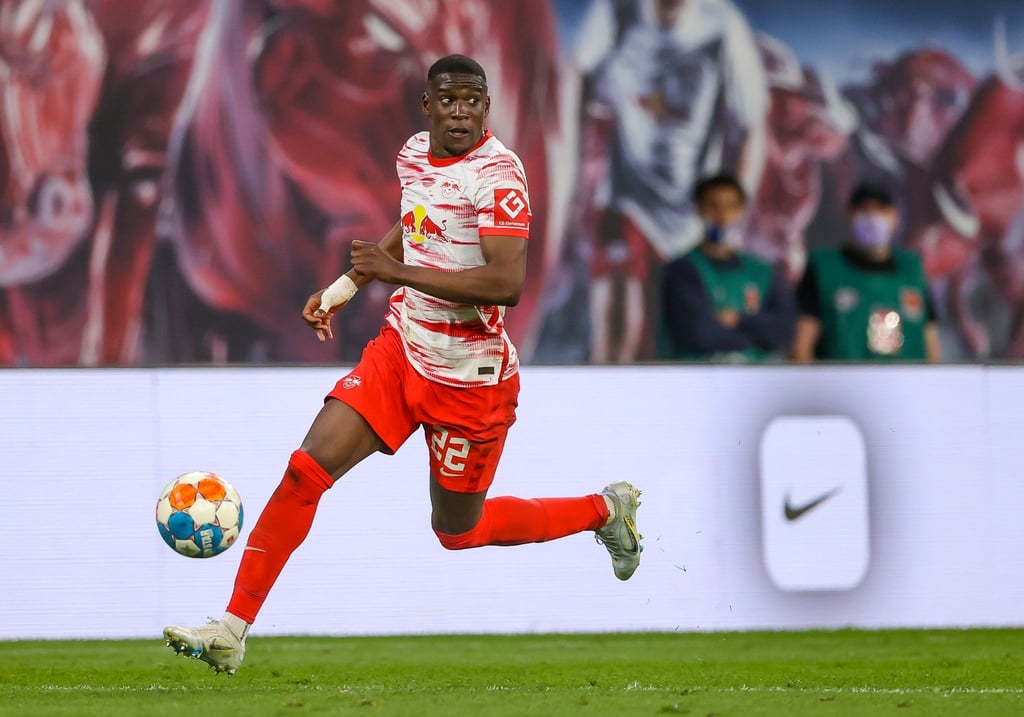Leipzigs Verteidiger Nordi Mukiele steht vor einem Wechsel zum Ligue-1-Club Paris Saint-Germain.