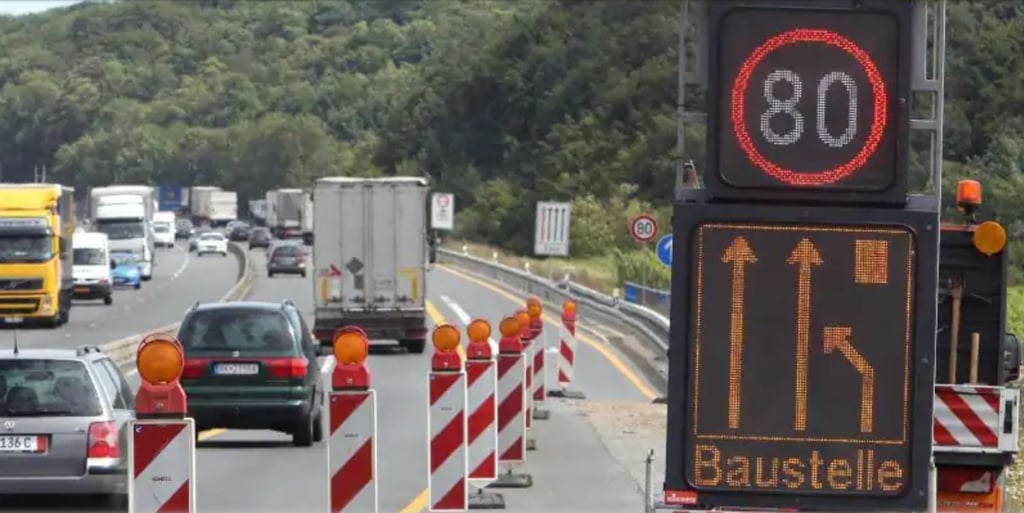 Auf der Autobahn A36 bei Aschersleben wird gebaut. Für die Autofahrer kommen im Salzland also mehrmonatige Einschränkungen zu.