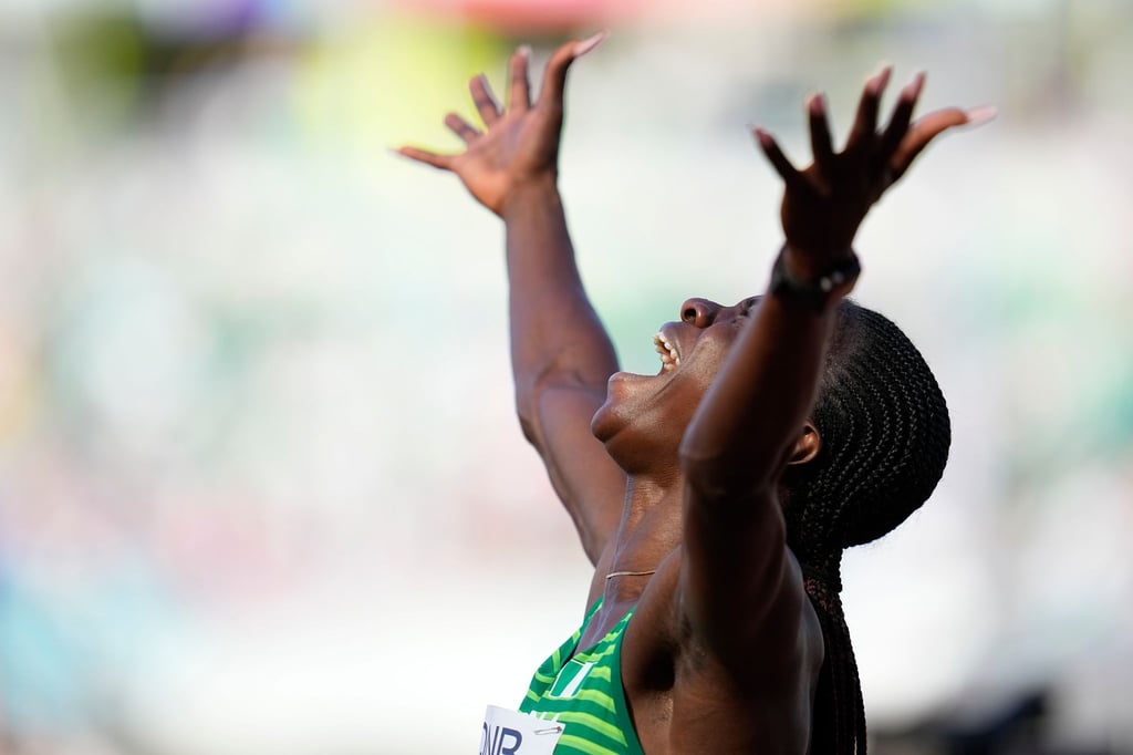Stellte im Halbfinale über 100 Meter Hürden einen neuen Weltrekord auf: Tobi Amusan.