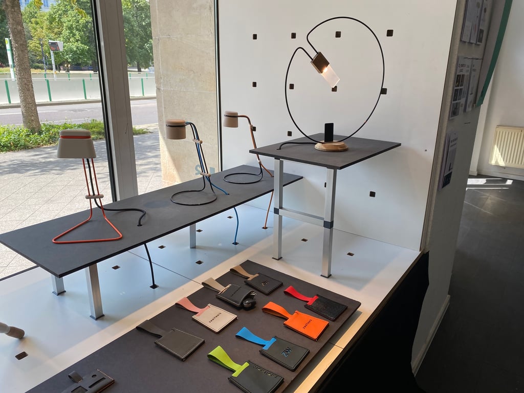 Die Magdeburger Studenten haben Design-Objekte für Zuhause entwickelt. Von der Lampe bis zur Garderobe war alles dabei.
