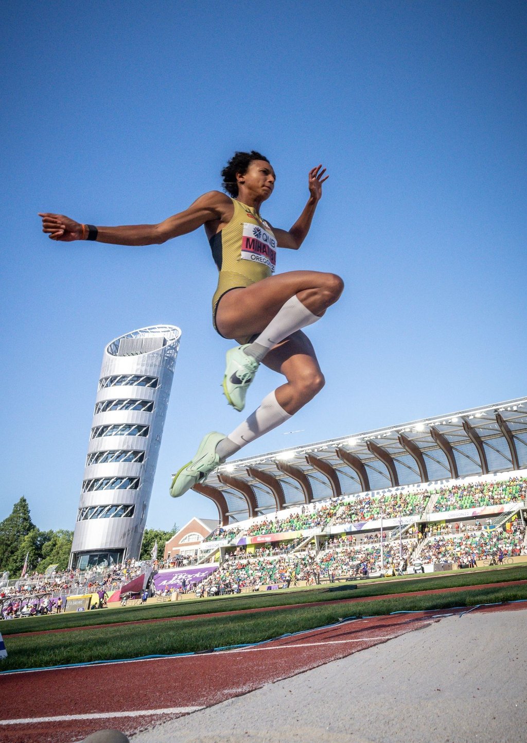 Springt derzeit von Titel zu Titel: Malaika Mihambo.