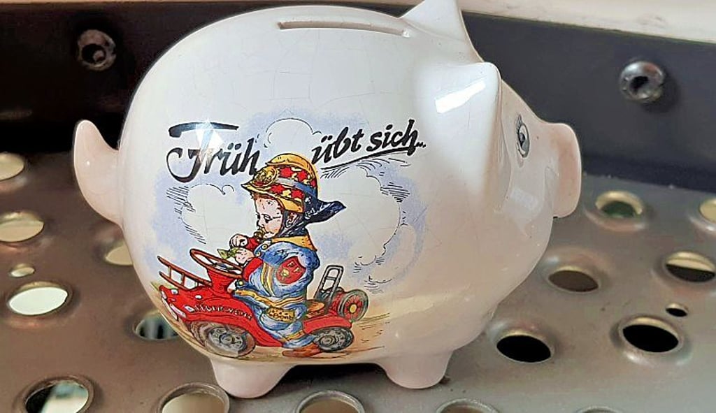 So sieht das verschwundene Spendenschwein aus.