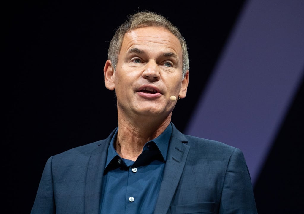 Oliver Blume, Vorstandsvorsitzender der Porsche AG, spricht.