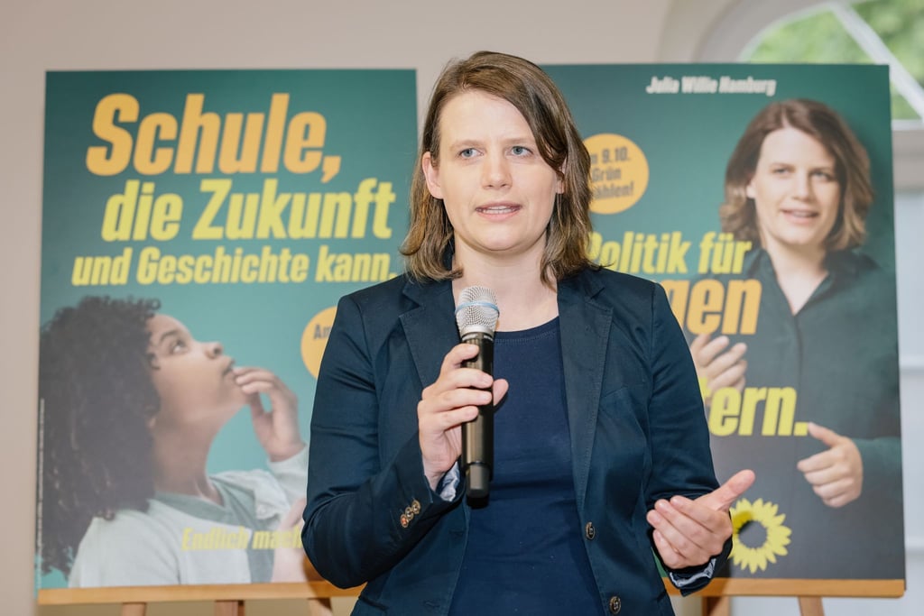 Die Grüne-Spitzenkandidatin Julia Willie Hamburg (Bündnis 90/Die Grünen).