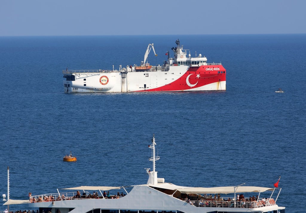 Die Türkei schickte im Jahr 2020 ihr Gasfeld-Erkundungsschiff Oruc Reis in das Mittelmeer.