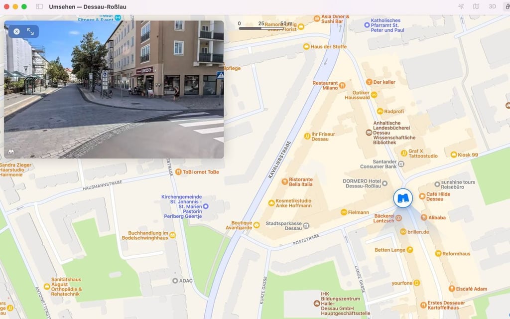 So sieht ein virtueller Rundgang durch Dessau aus.