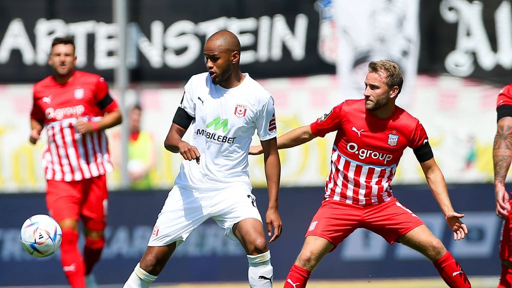 HFC-Profi Louis Samson, hier im Drittligaspiel beim FSV Zwickau.