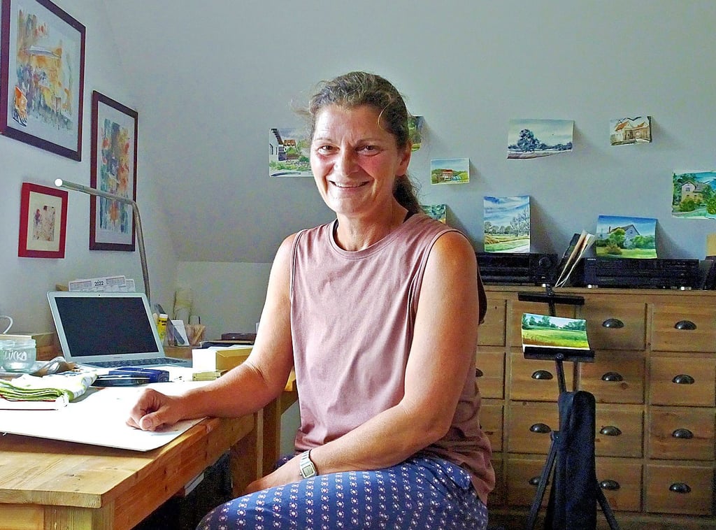 Die Vockeroderin Kristin Kuchenbecker ist Urban Sketcher, die von sich sagen, dass sie die Umwelt wahrhaftig bezeugen.