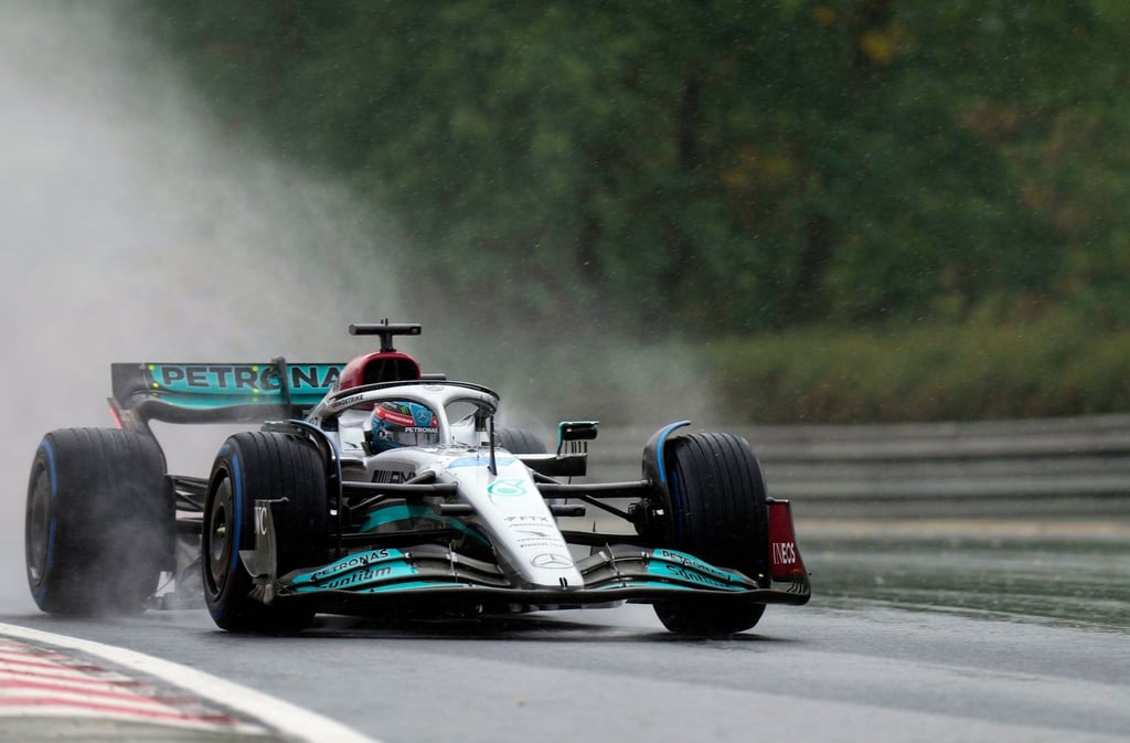 Der Brite George Russell startet von der Pole Position in das Formel-1-Rennen in Ungarn.