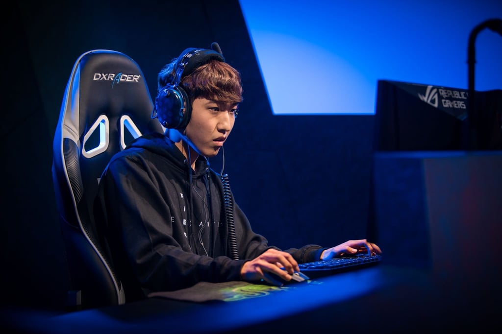 Starcraft-2-Profi herO bei den Global Finals auf der Blizzcon 2017.