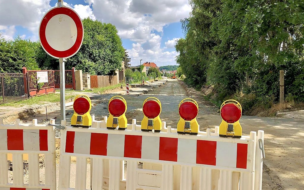Seit Monaten ist die Osterfelder Bahnhofstraße gesperrt.