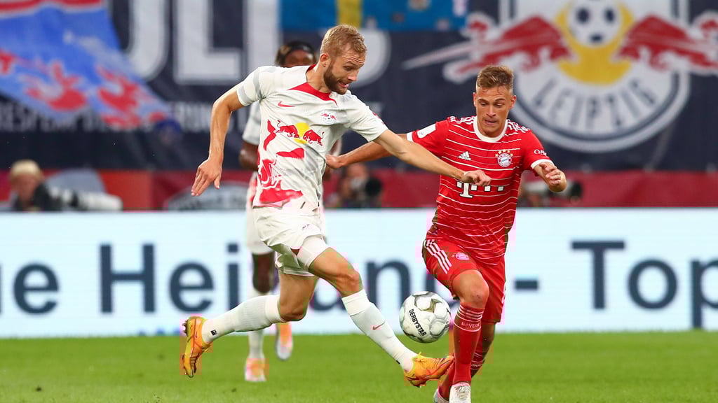 Hektisches Spiel: Konrad Laimer lieferte keine gute erste Hälfte gegen den FC Bayern.