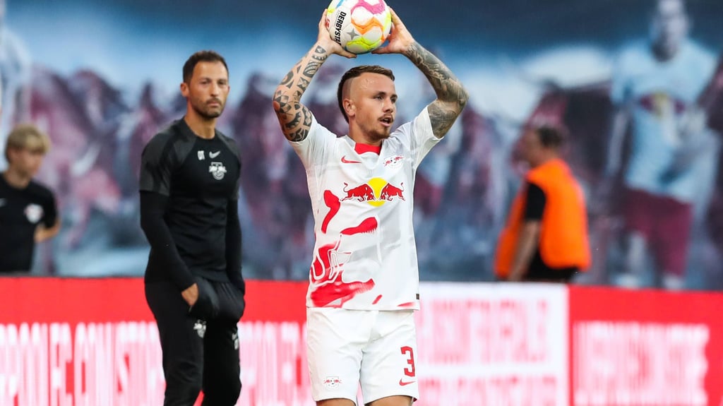 Angelino im Testspiel gegen den FC Liverpool: Sein letzter Einsatz für RB Leipzig?