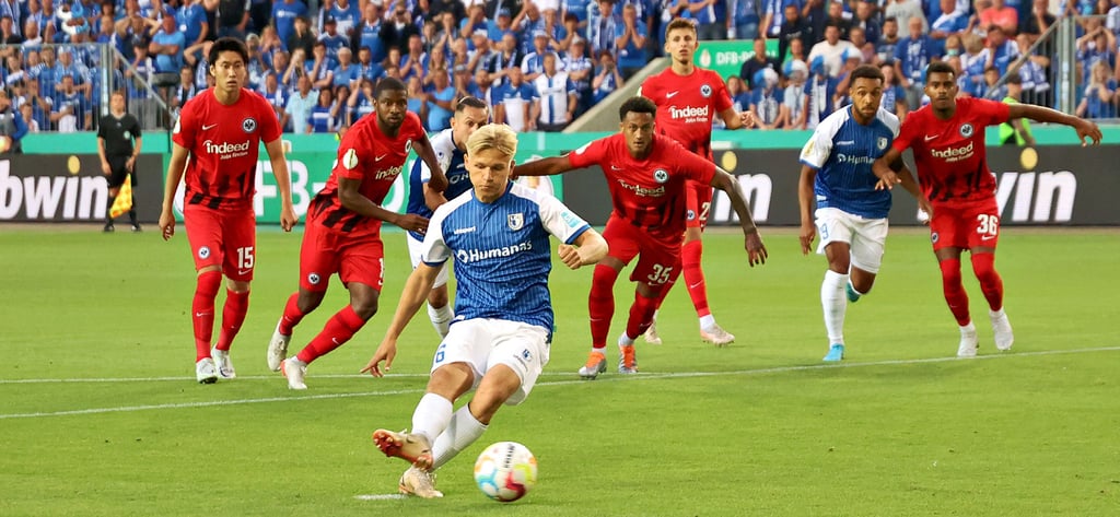 Andreas Müller verpasste den Ausgleich per Foulelfmeter. Es war eine der wenigen Torchancen des FCM.