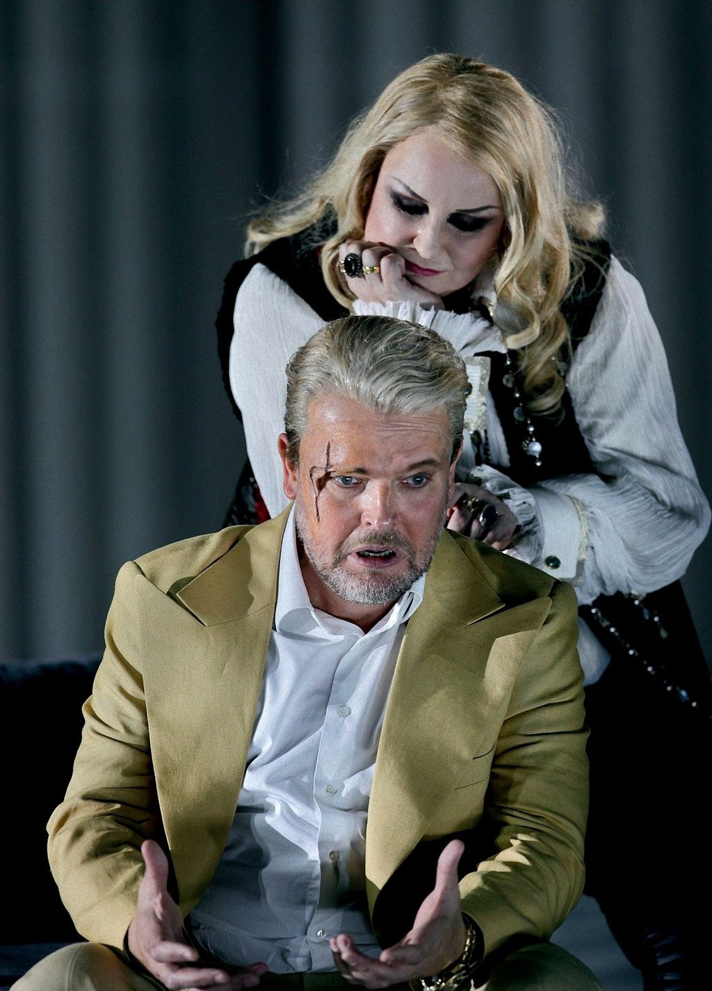 Tomasz Konieczny als Wotan während der Bayreuther Festspiele 2022.