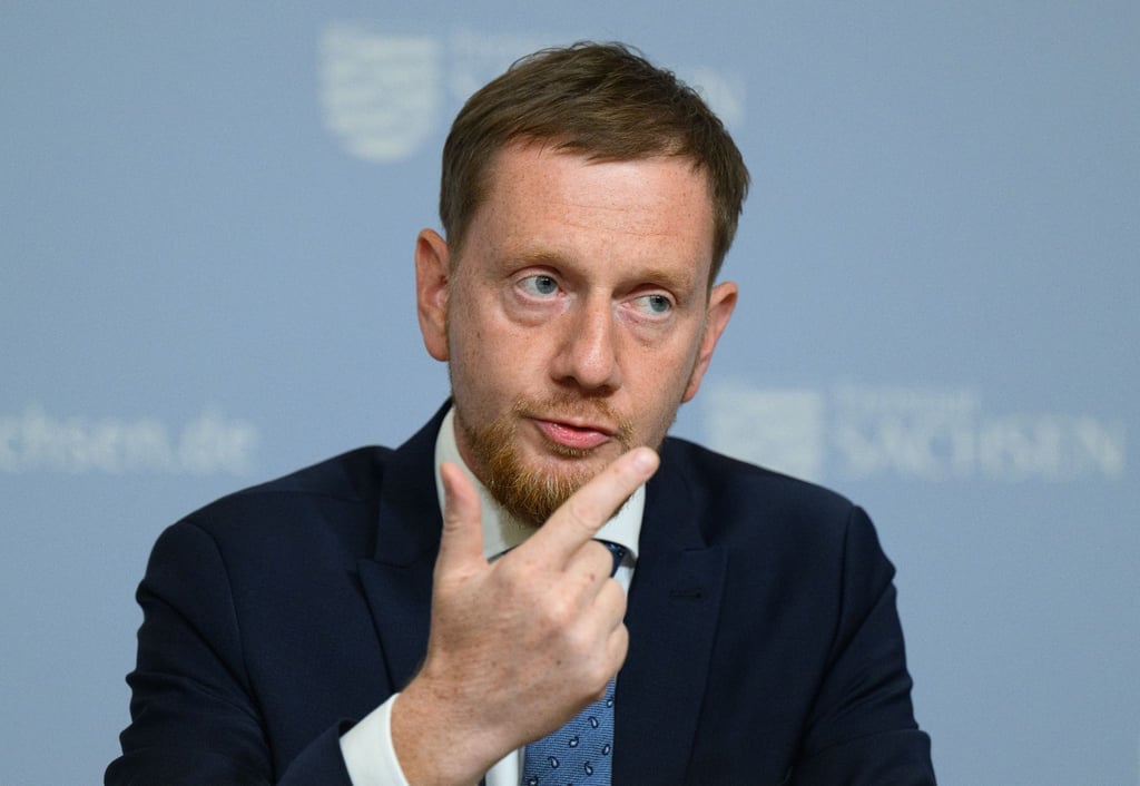 Michael Kretschmer (CDU), Ministerpräsident von Sachsen, pflichtet seinem bayerischen Kollegen Markus Söder in der Fracking-Diskussion zu.