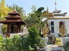 Garten in einem Tempel in Chiang Mai: Für einen thailändischen Baht (0,027 Euro) pro Nacht können Urlauber in Chiang Mai ab sofort in einem Hotel übernachten.