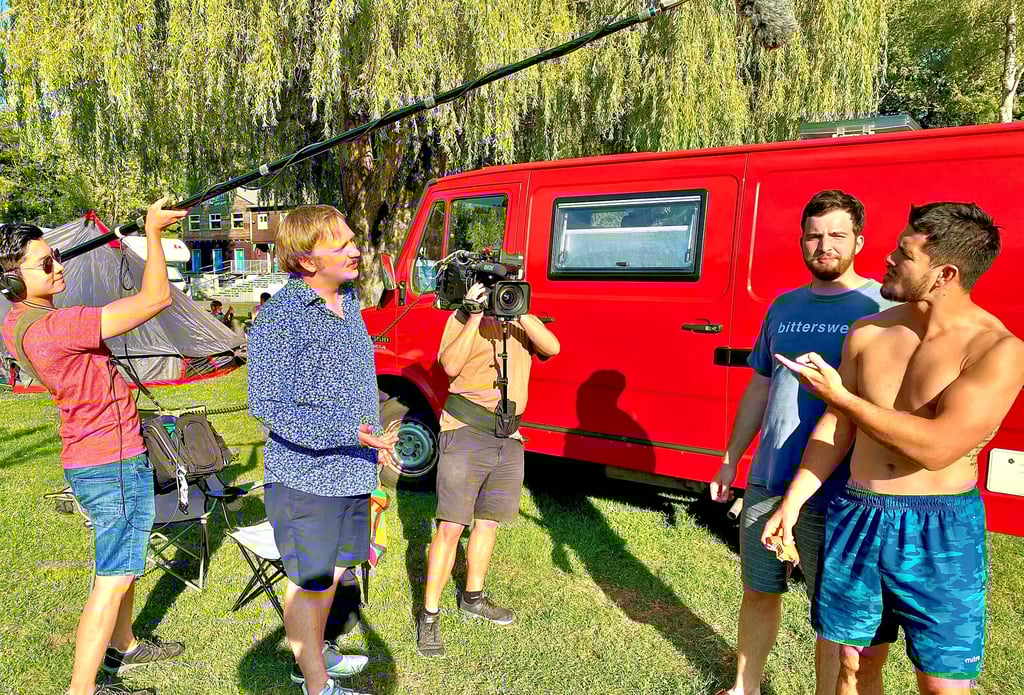 Pro Sieben zu Gast zum Dreh auf dem Campingplatz in Bernburg. In wenigen Wochen ist die Ausstrahlung geplant.