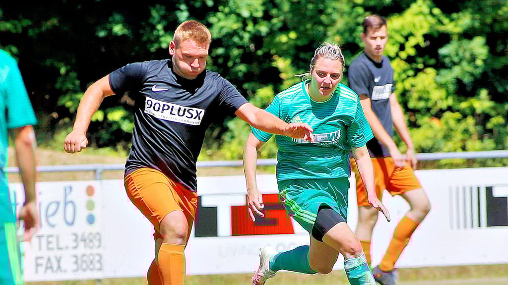Sandra Pfannenstein spielte Mitte Juli in Bayern als eine von zwei Spielerinnen mit den Männern.
