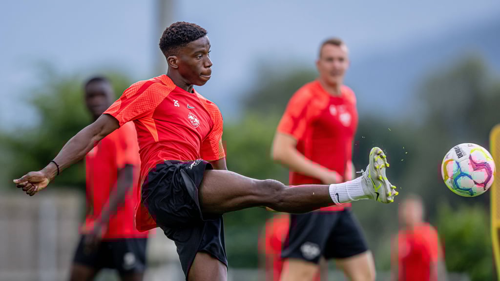 Ilaix Moriba im Trainingslager von RB Leipzig in Österreich.