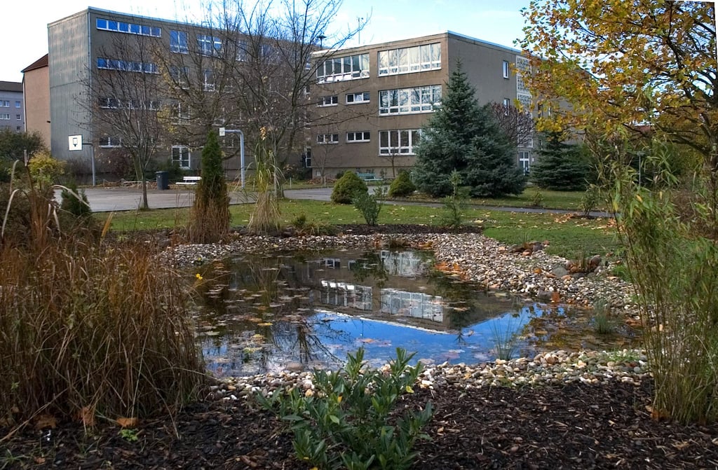 Das ehemalige Geiseltalgymnasium in Mücheln wurde 2007 geschlossen. Heute befindet sich dort die Sekundarschule.