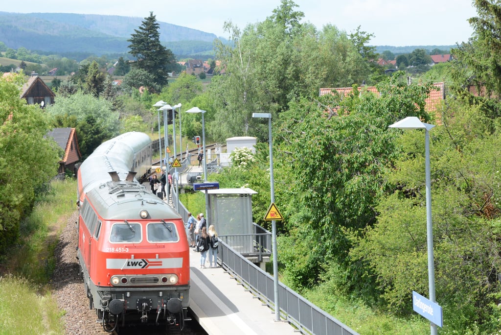 Im Bereich des Ilsenburger Ortsteils Darlingerode musste die Bahnstrecke kurzzeitig gesperrt werden.
