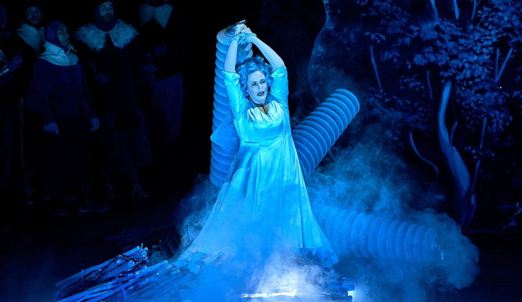 Camilla Nylund (Elsa von Brabant) bei den Bayreuther Festspielen.