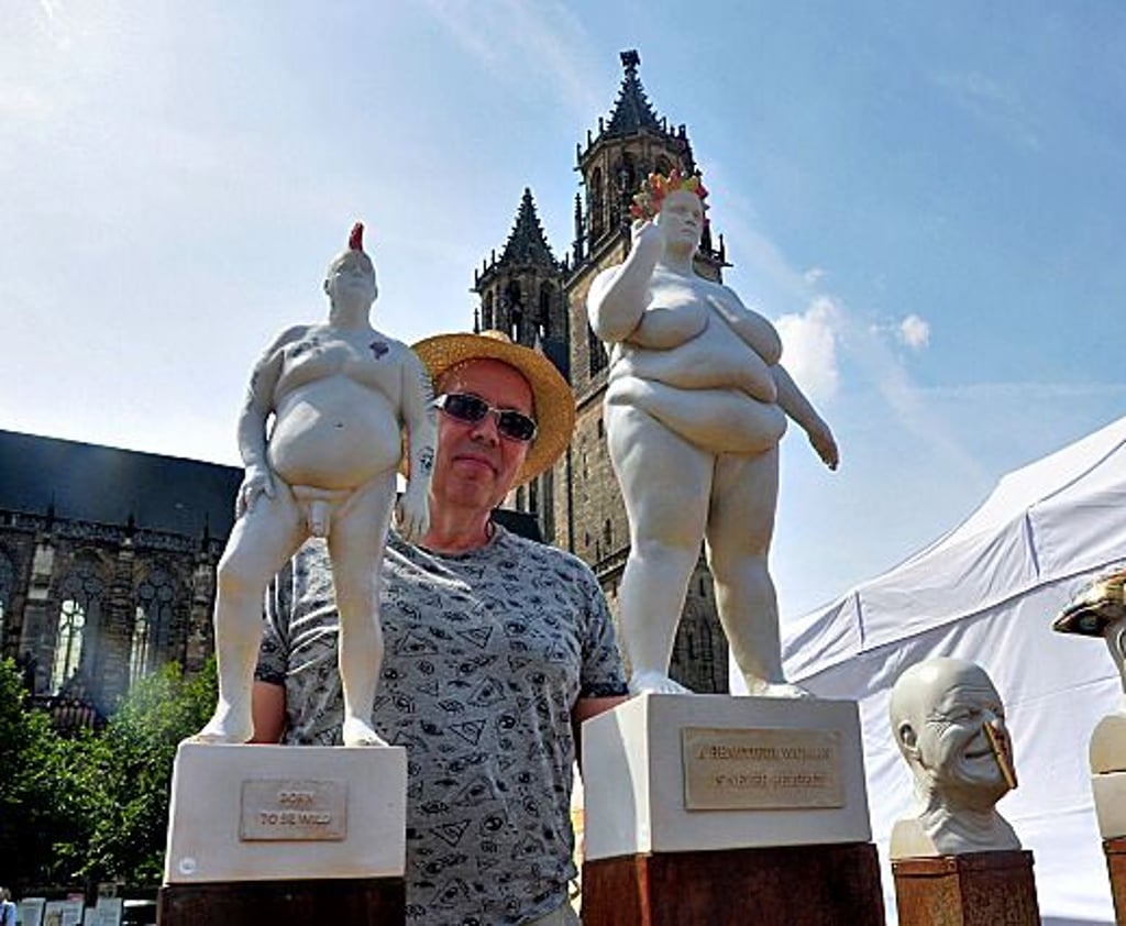 Auch Kunst gibt es am Wochenende auf dem Töpfermarkt.