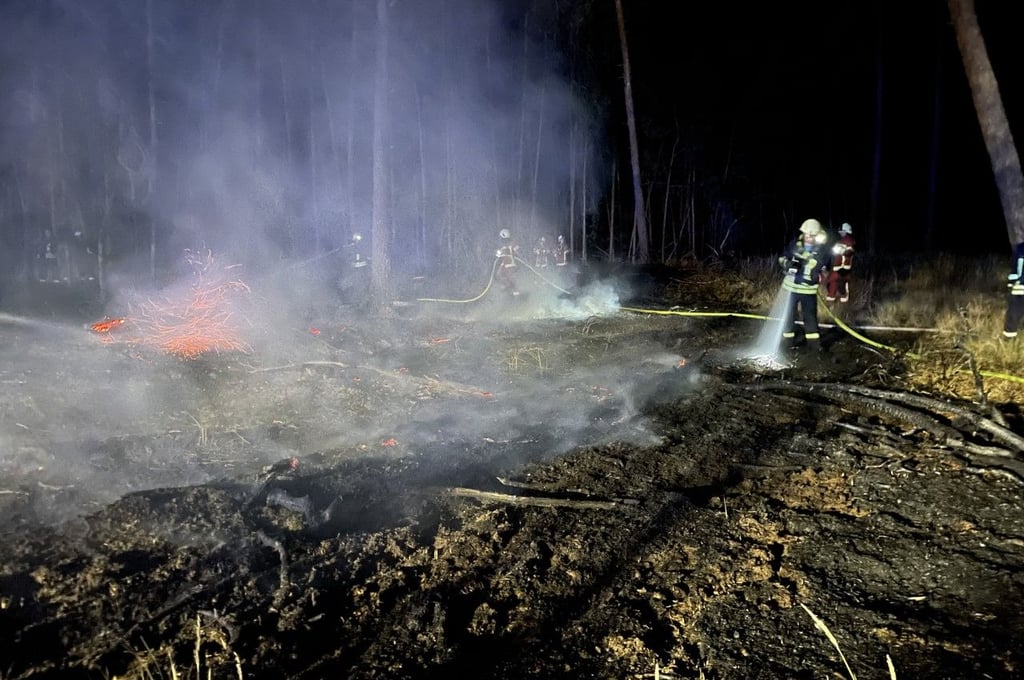 Die Feuerwehrleute waren am Donnerstag bei Natho im Einsatz.