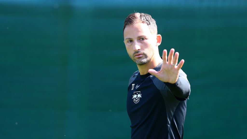 Transferstopp, bitte! RB Leipzigs Trainer Domenico Tedesco.