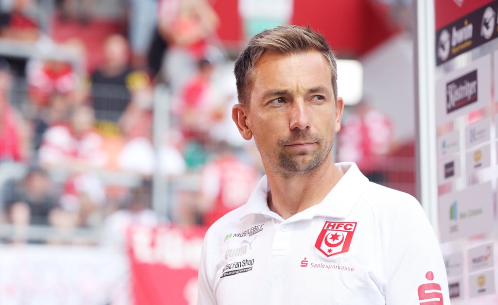 HFC-Trainer André Meyer sah bei der 0:2-Niederlage gegen Dynamo Dresden viel Positives bei seinem Team.